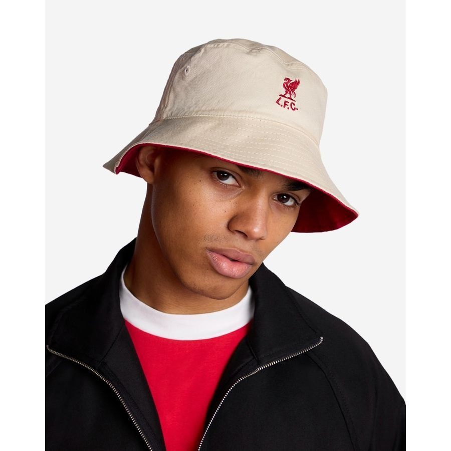 Liverpool Bucket Hat Shankly Reversible - Red/Beige-SoccerKits Hub | Buy Soccer Jerseys Online